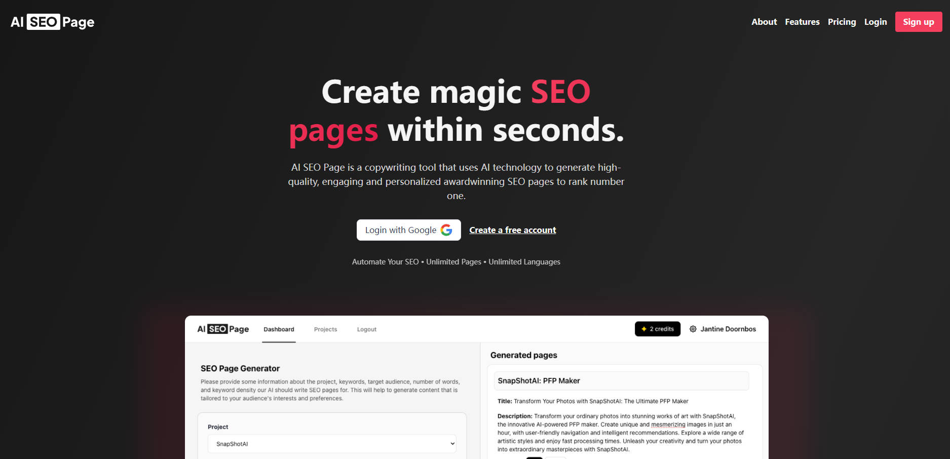 
              AI SEO Page            
