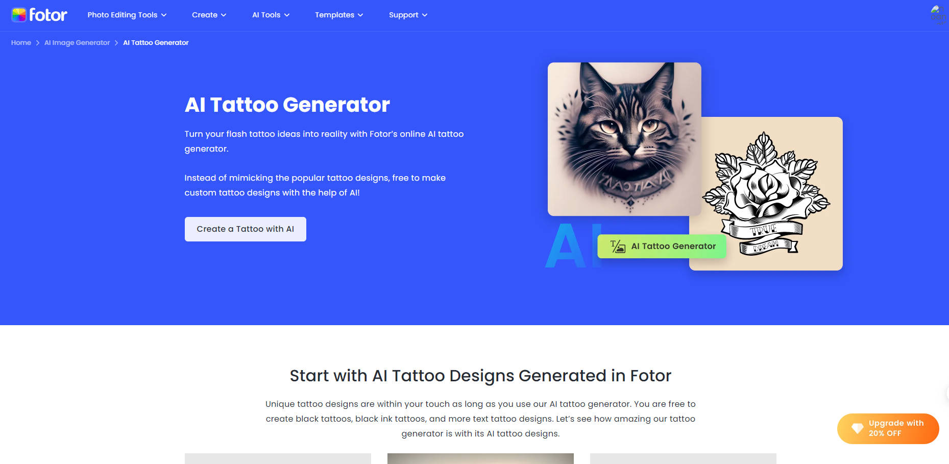 
AI Tattoo Generator by Fotor
