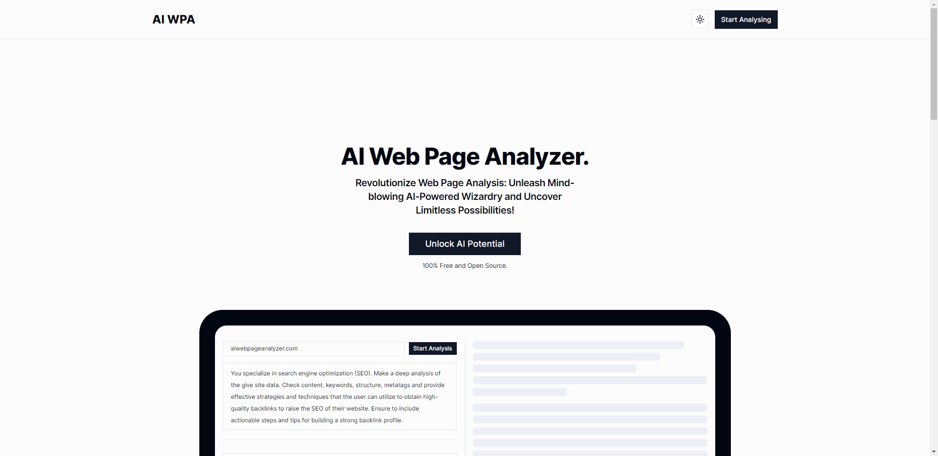 
AI Web Page Analyzer
