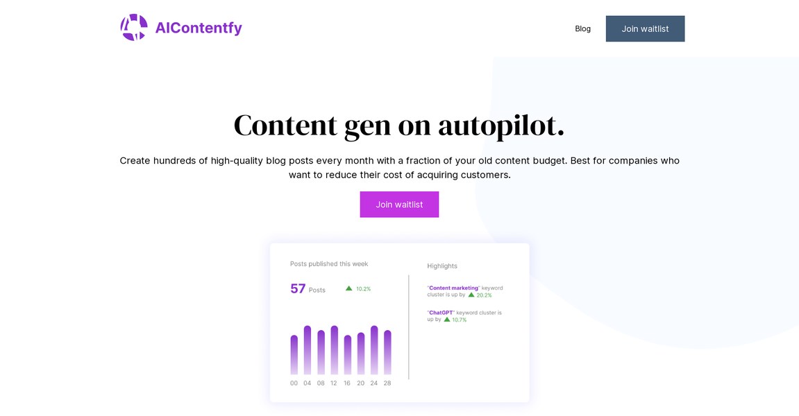 Outil IA: AIcontentfy