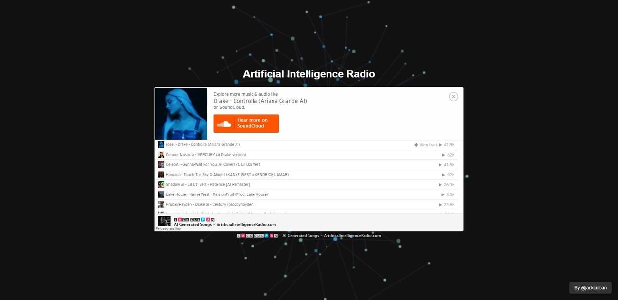 Outil IA: Artificial Intelligence Radio