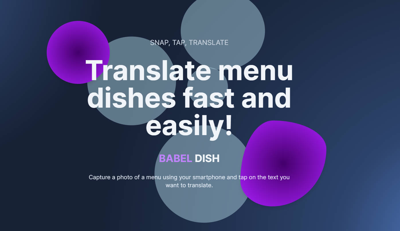 
Babel Dish
