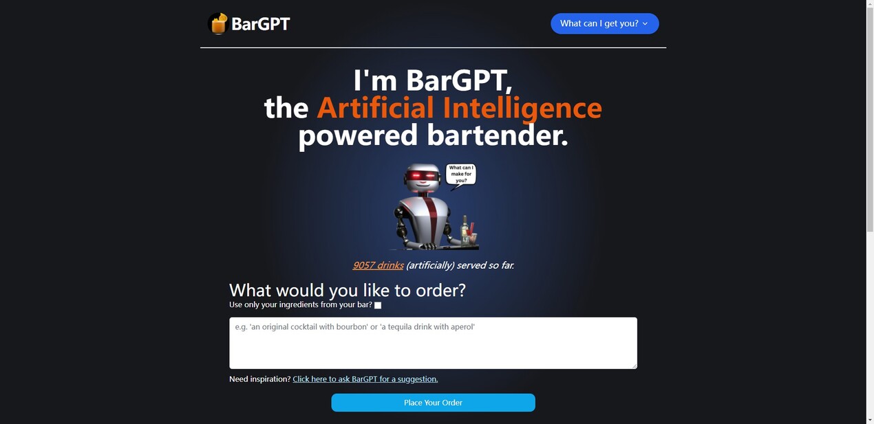 
              BarGPT            
