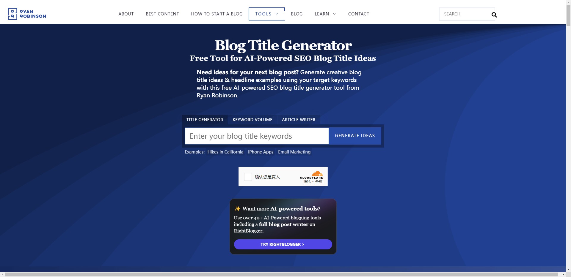 
              Blog Title Generator            
