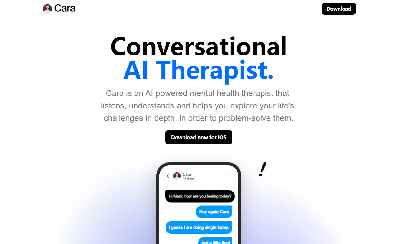 
Cara: Virtual AI Therapist
