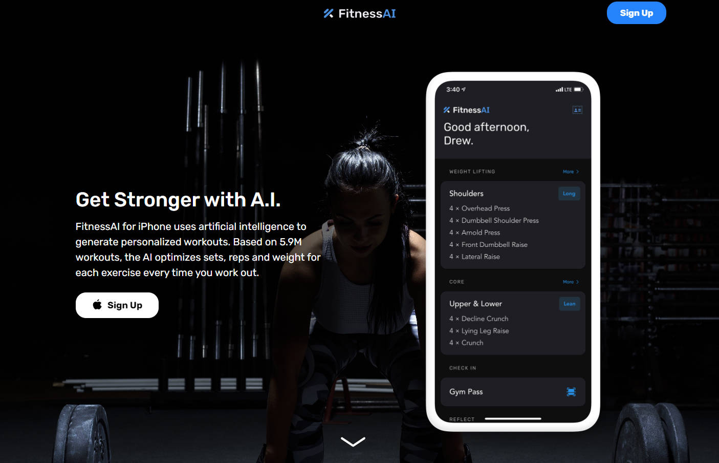 
              FitnessAI            
