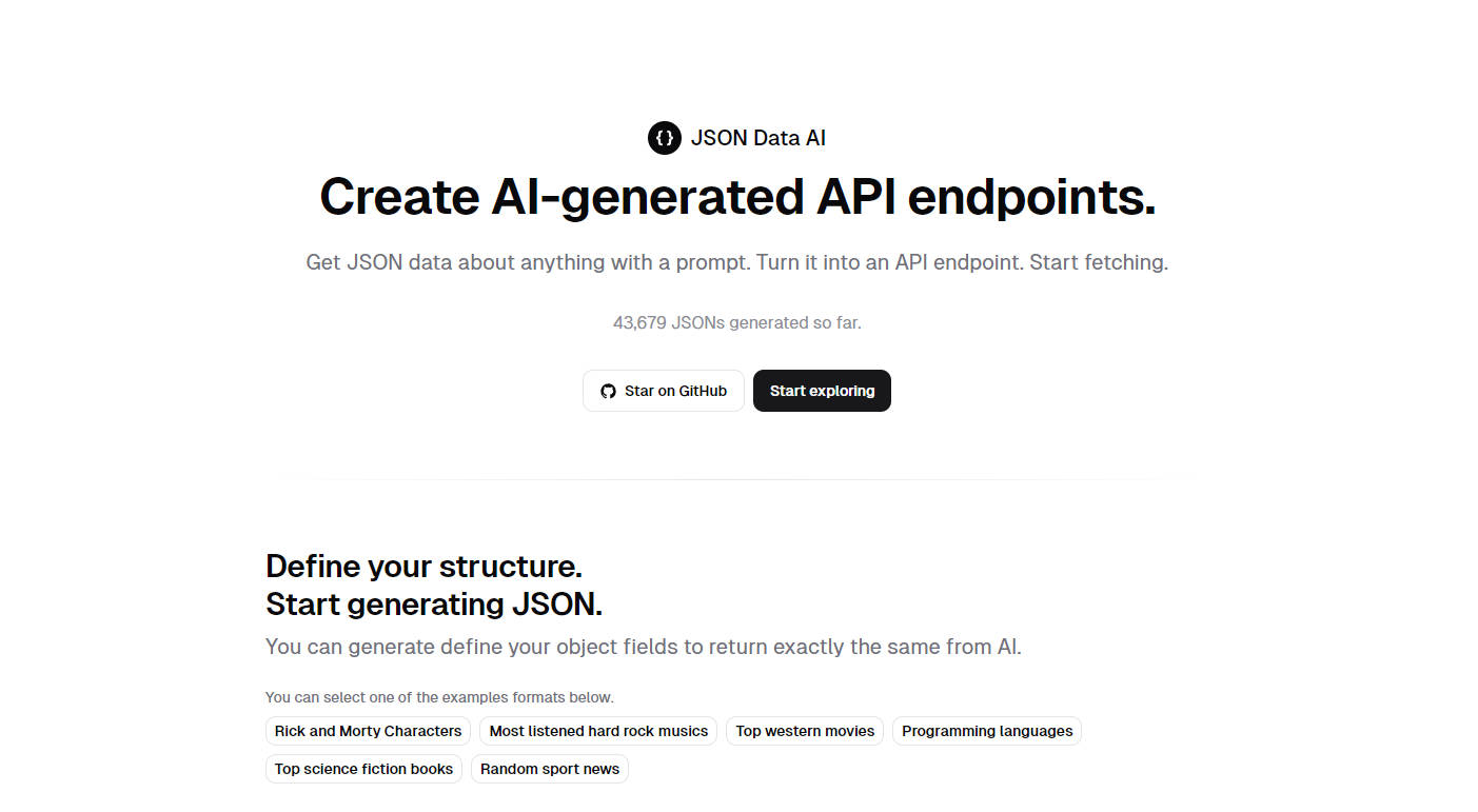 Outil IA: JSON Data AI