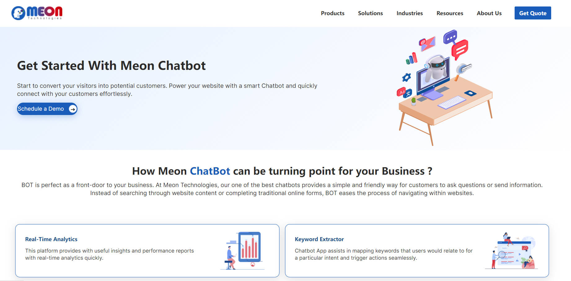 
Meon's Chatbot Online Innovations!
