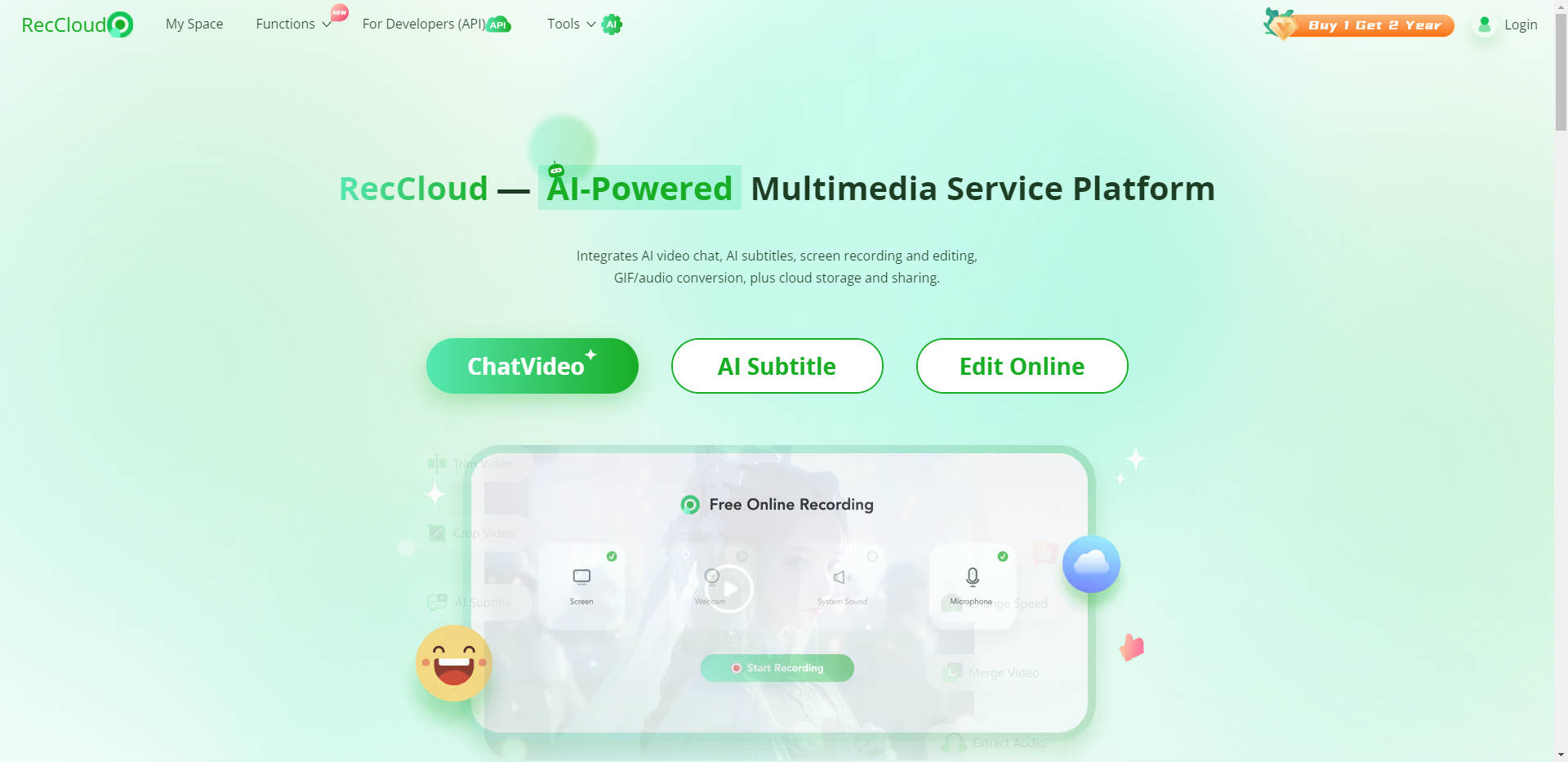 Outil IA: RecCloud