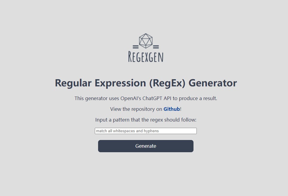 
RegEx Generator
