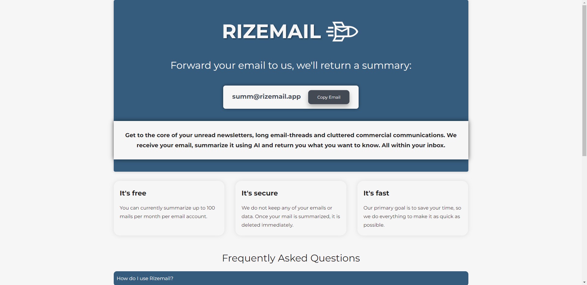 
              Rizemail            
