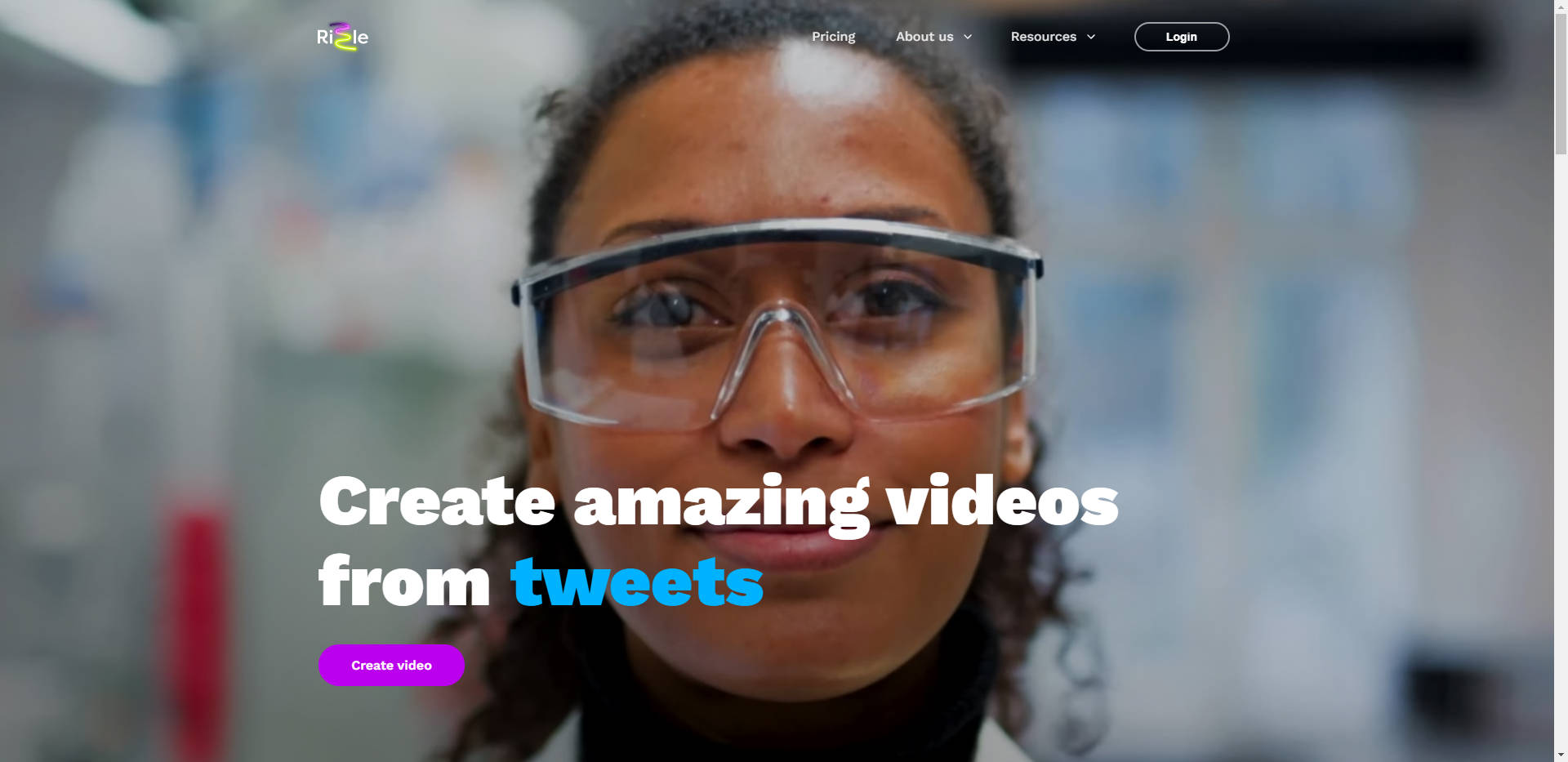 Outil IA: Rizzle Text to Video AI