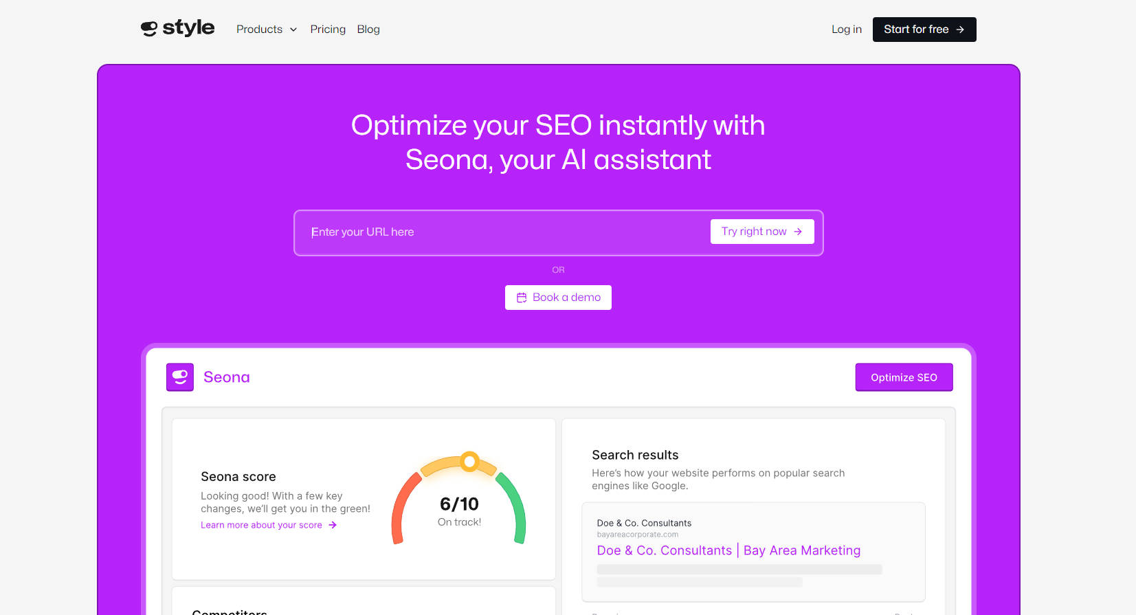 Outil IA: Seona – AI Powered SEO