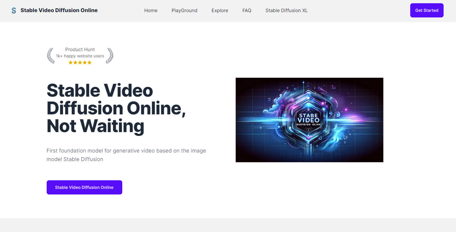 
Stable Video Diffusion Online

