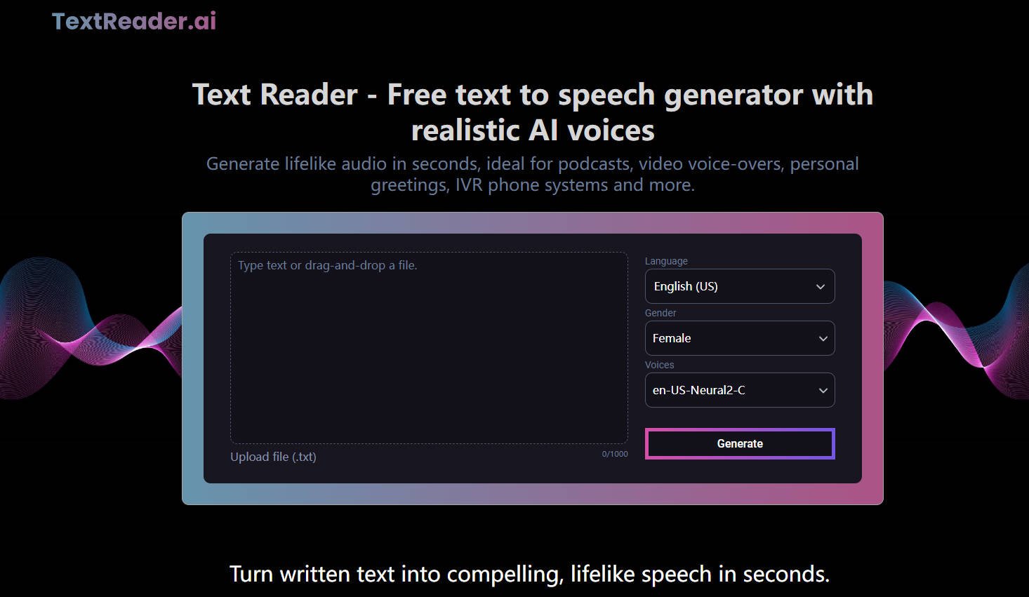 
              Text Reader            
