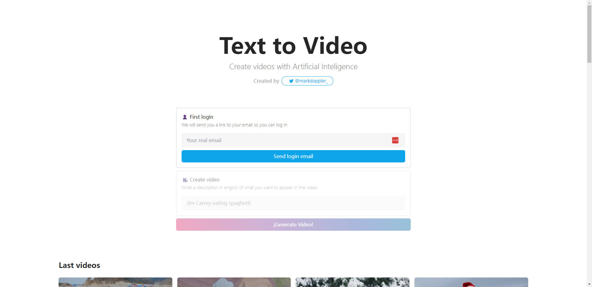 
              Text to Video            
