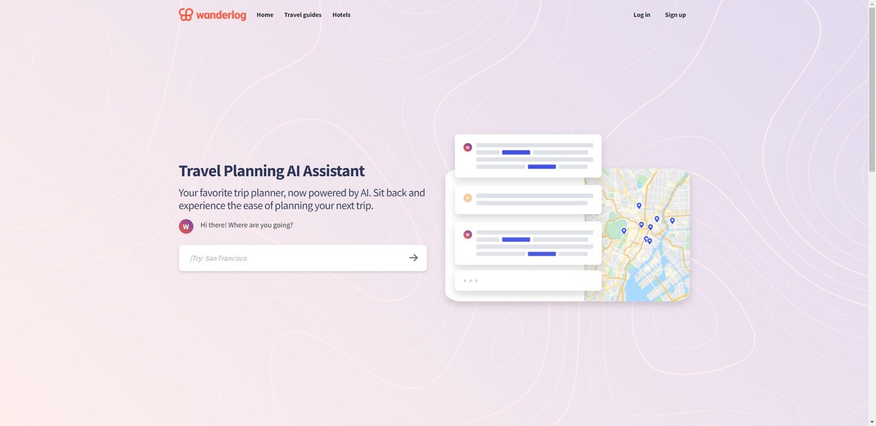 Outil IA: Wanderlog AI Travel Assistant