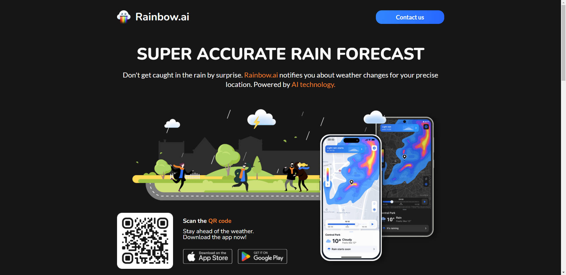 Outil IA: Weather forecast by Rainbow AI