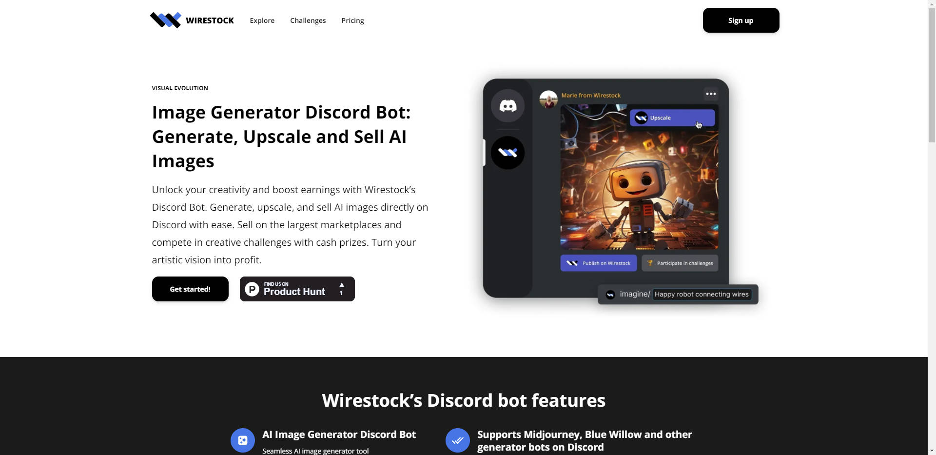 
Wirestock Discord Bot
