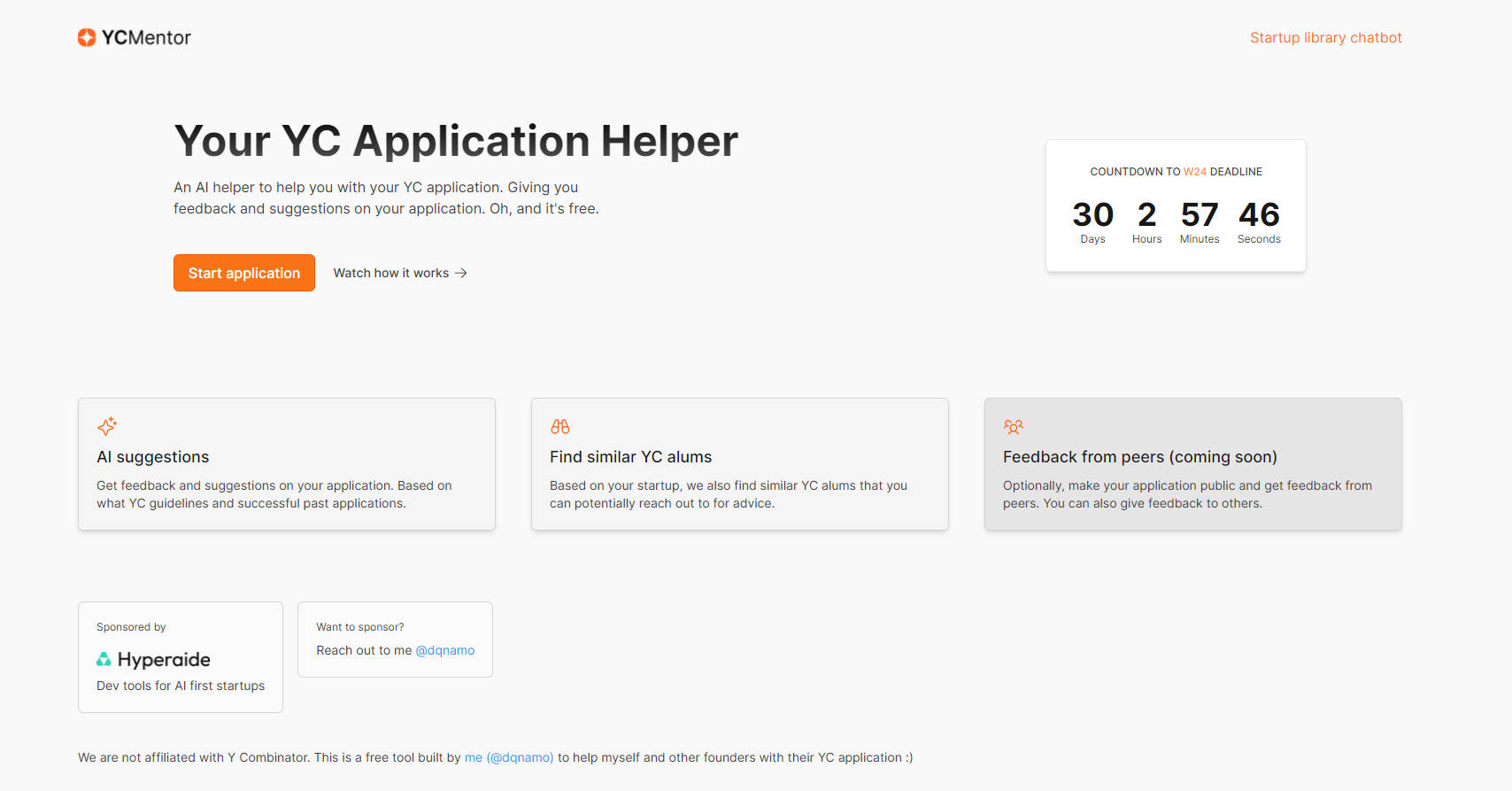 
YC Application Helper
