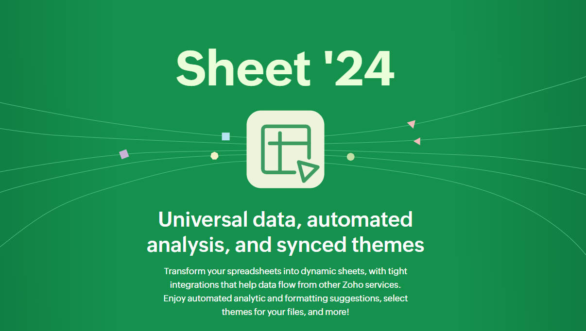 
              Zoho Sheet '24            
