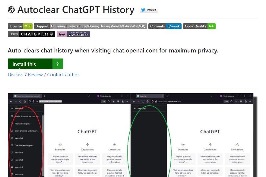 
Autoclear ChatGPT History
