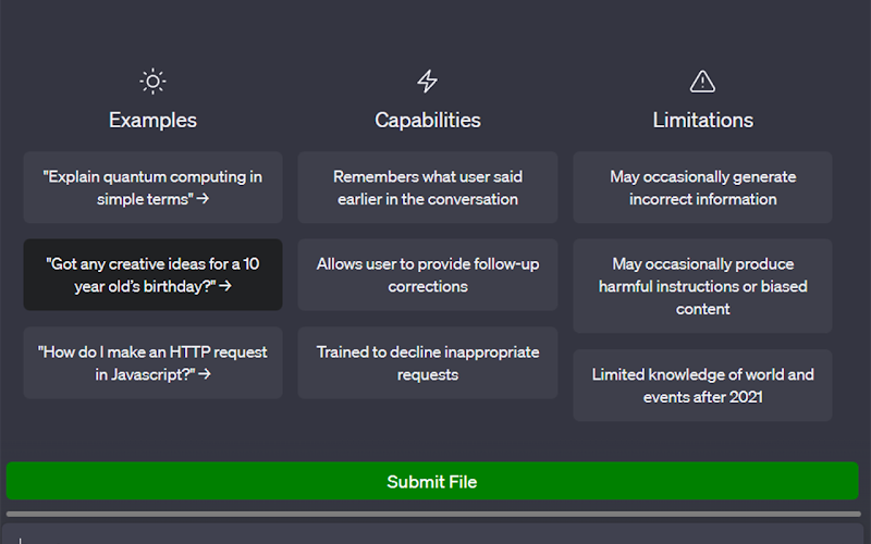 Outil IA: ChatGPT File Uploader