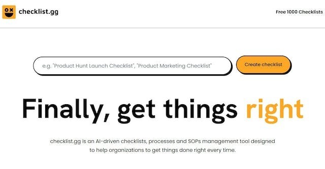 Checklist.gg