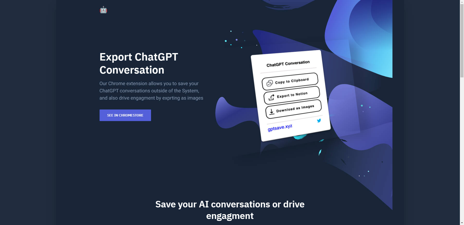 Outil IA: Export ChatGPT Conversation