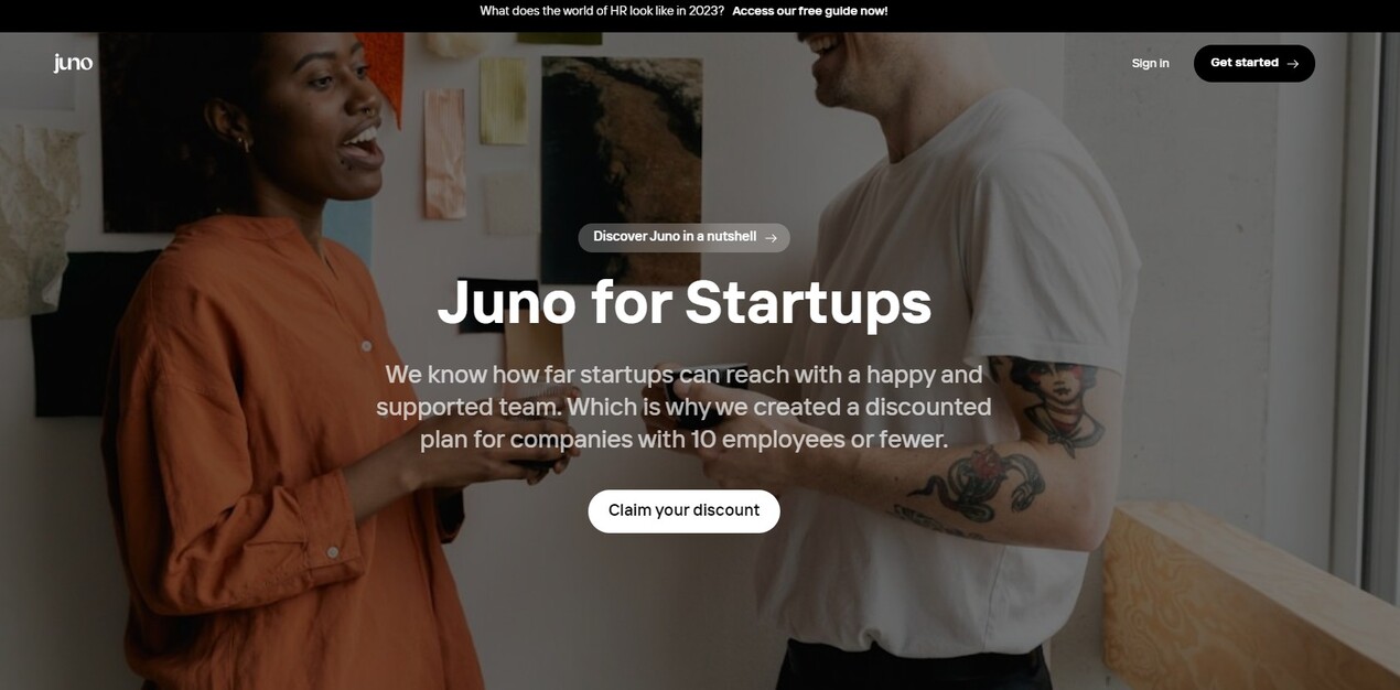 
              Juno for Startups            
