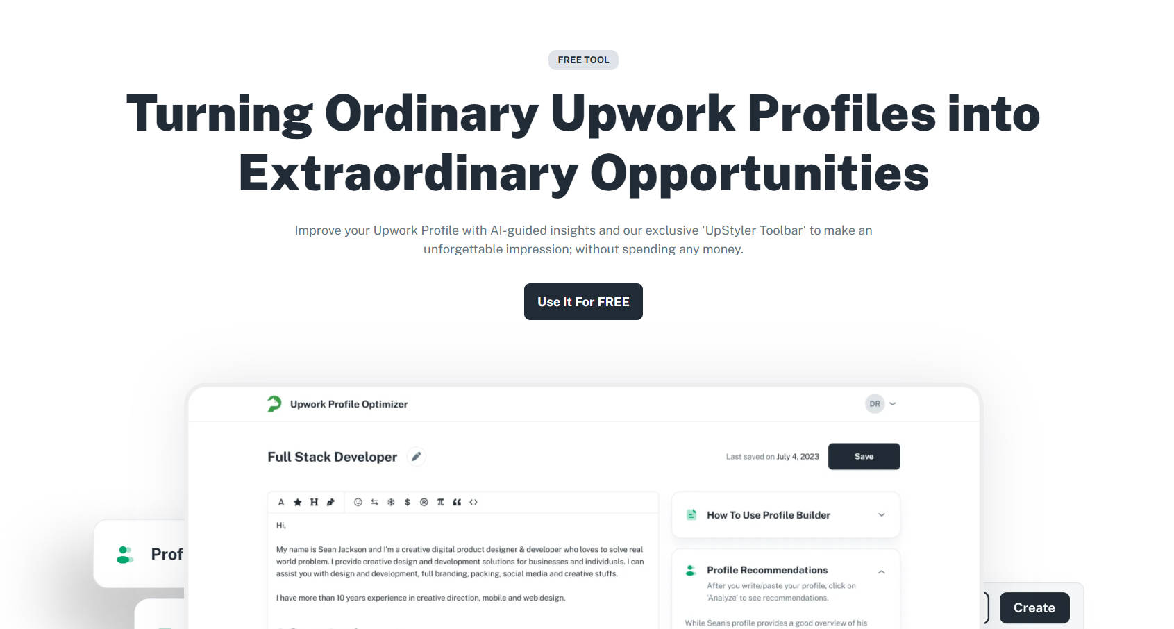 
PouncerAI - Upwork Profile Optimizer
