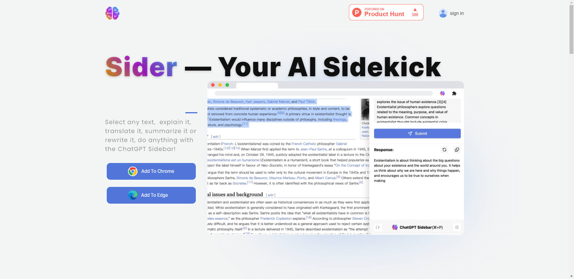 
Sider — Your AI Sidekick
