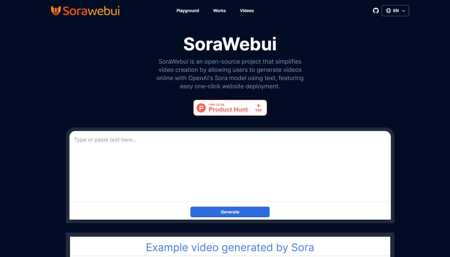 
              SoraWebui            
