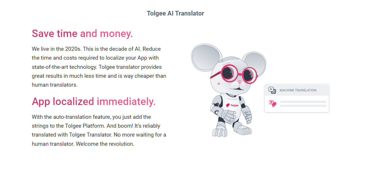 
Tolgee AI Translator
