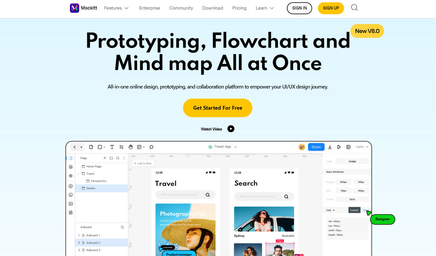 Outil IA: Wondershare Mockitt