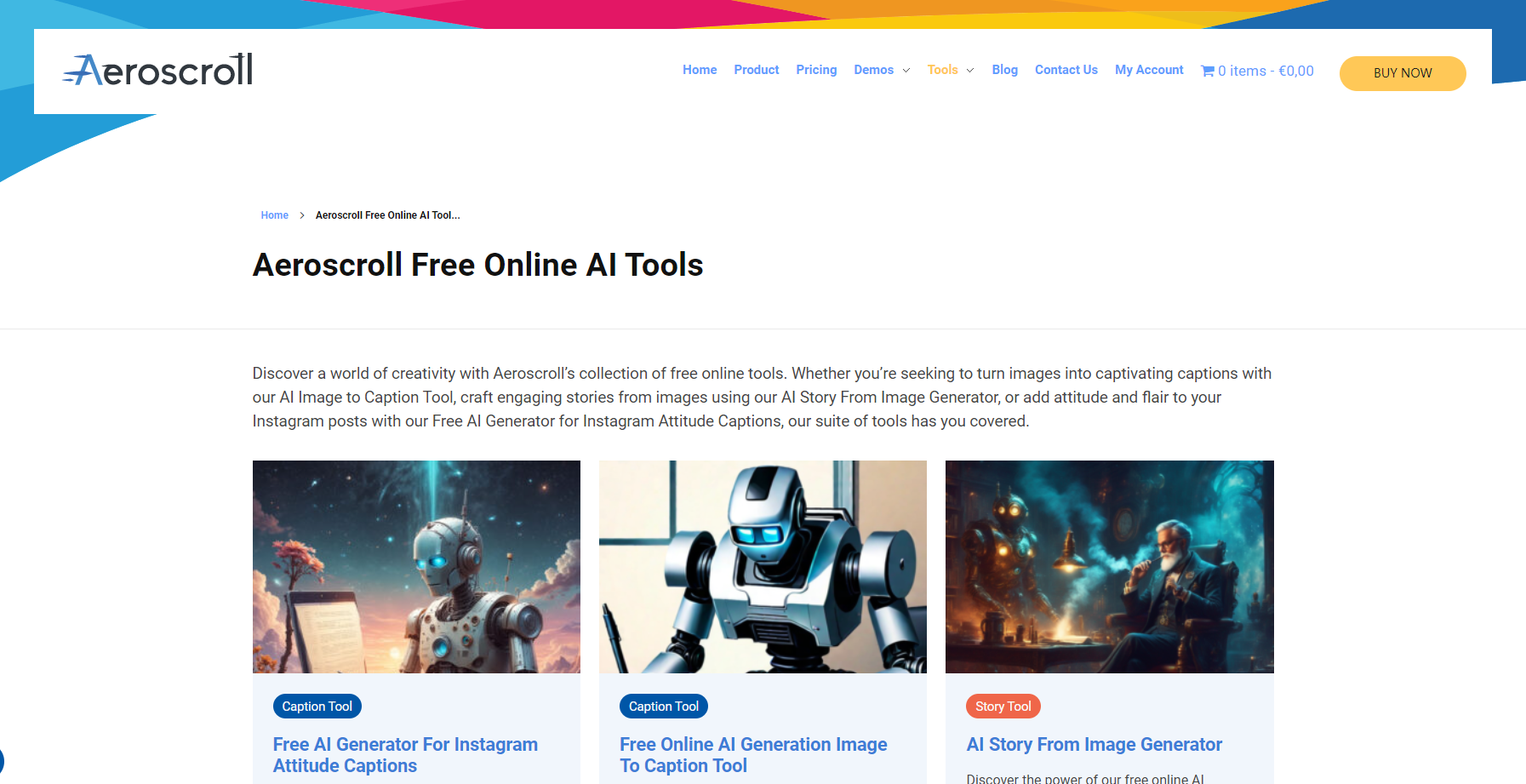 
Aeroscroll Free AI Online Tools
