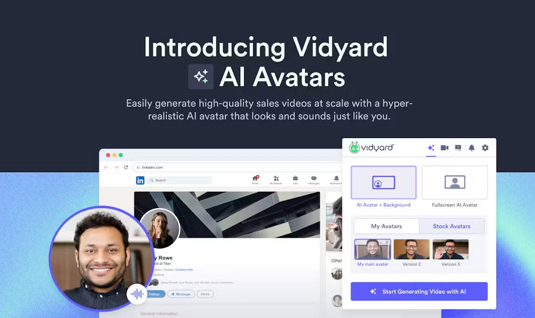 
Vidyard AI Avatars 
