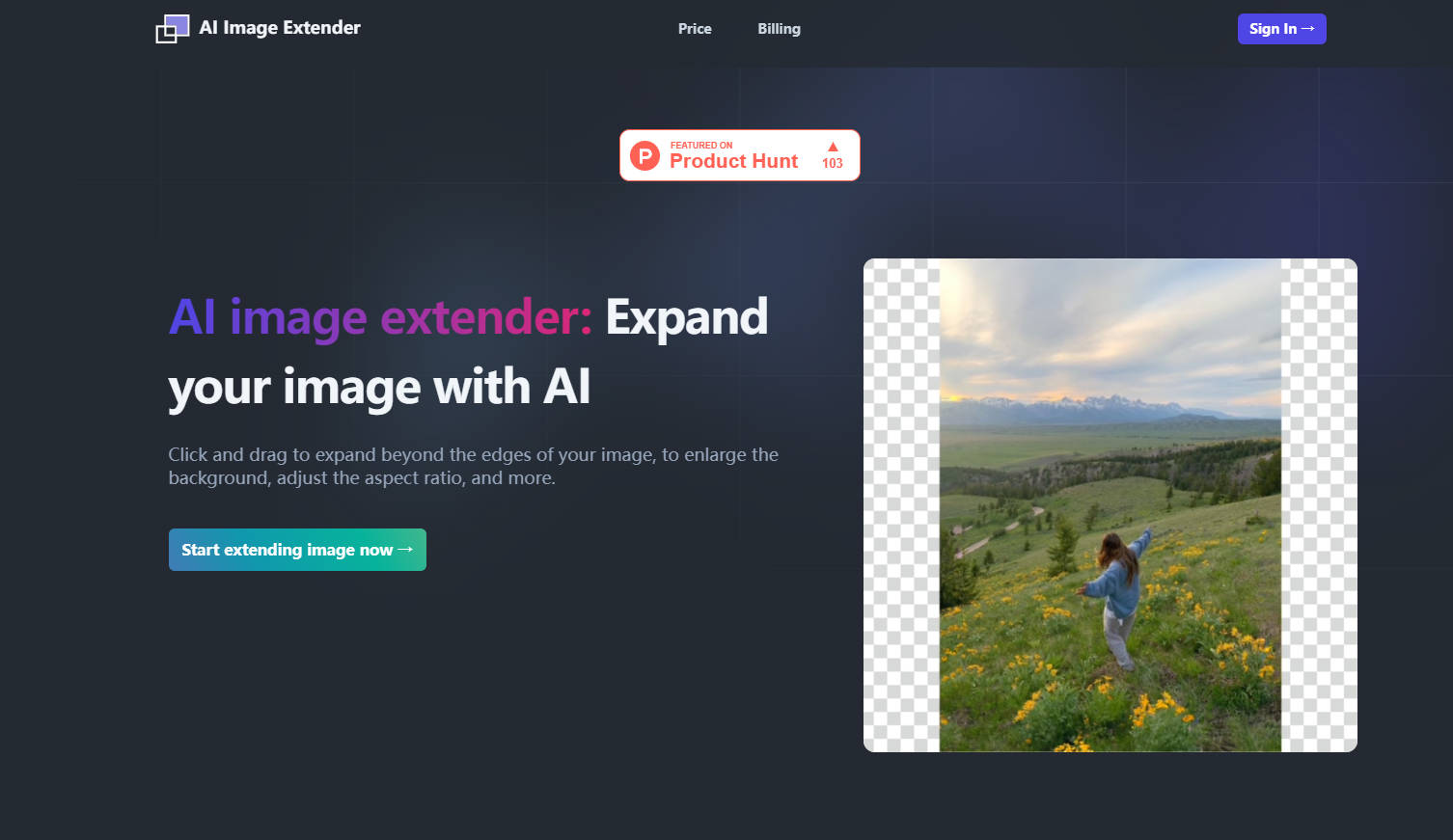 
AI image extender 
