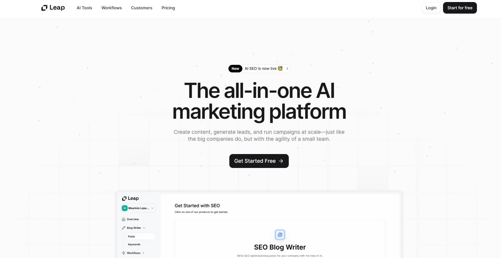 
AI SEO by Leap AI
